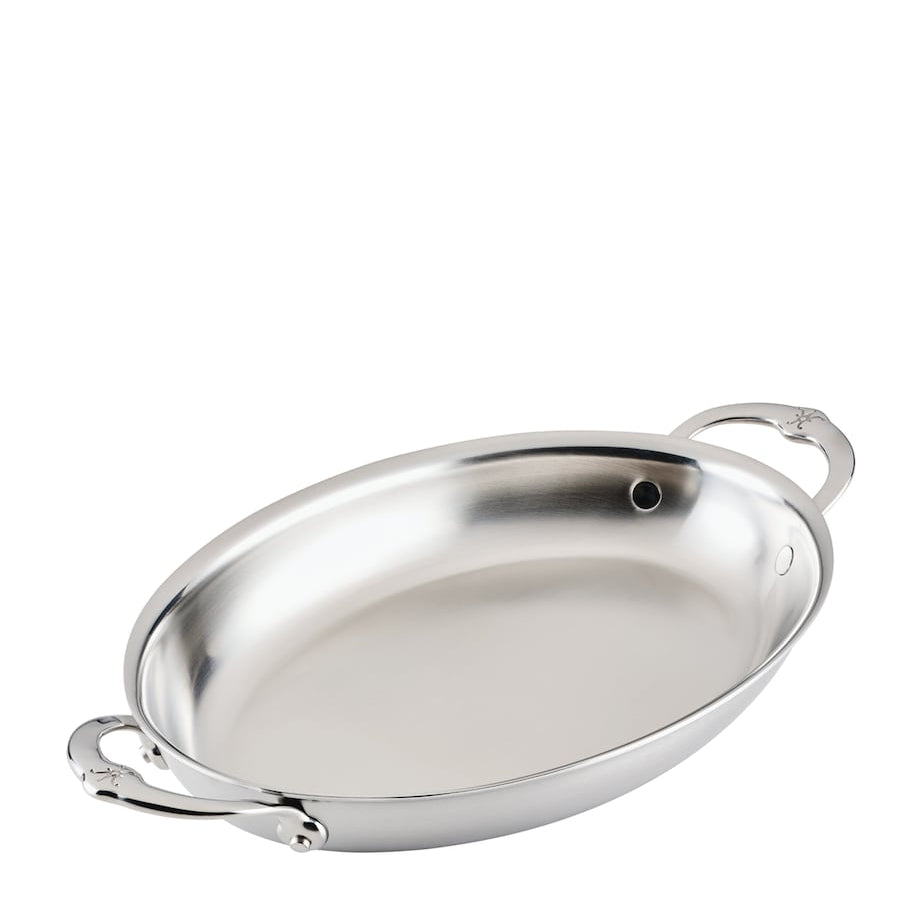 Stainless Steel Oval Au Gratin Dish (41cm)