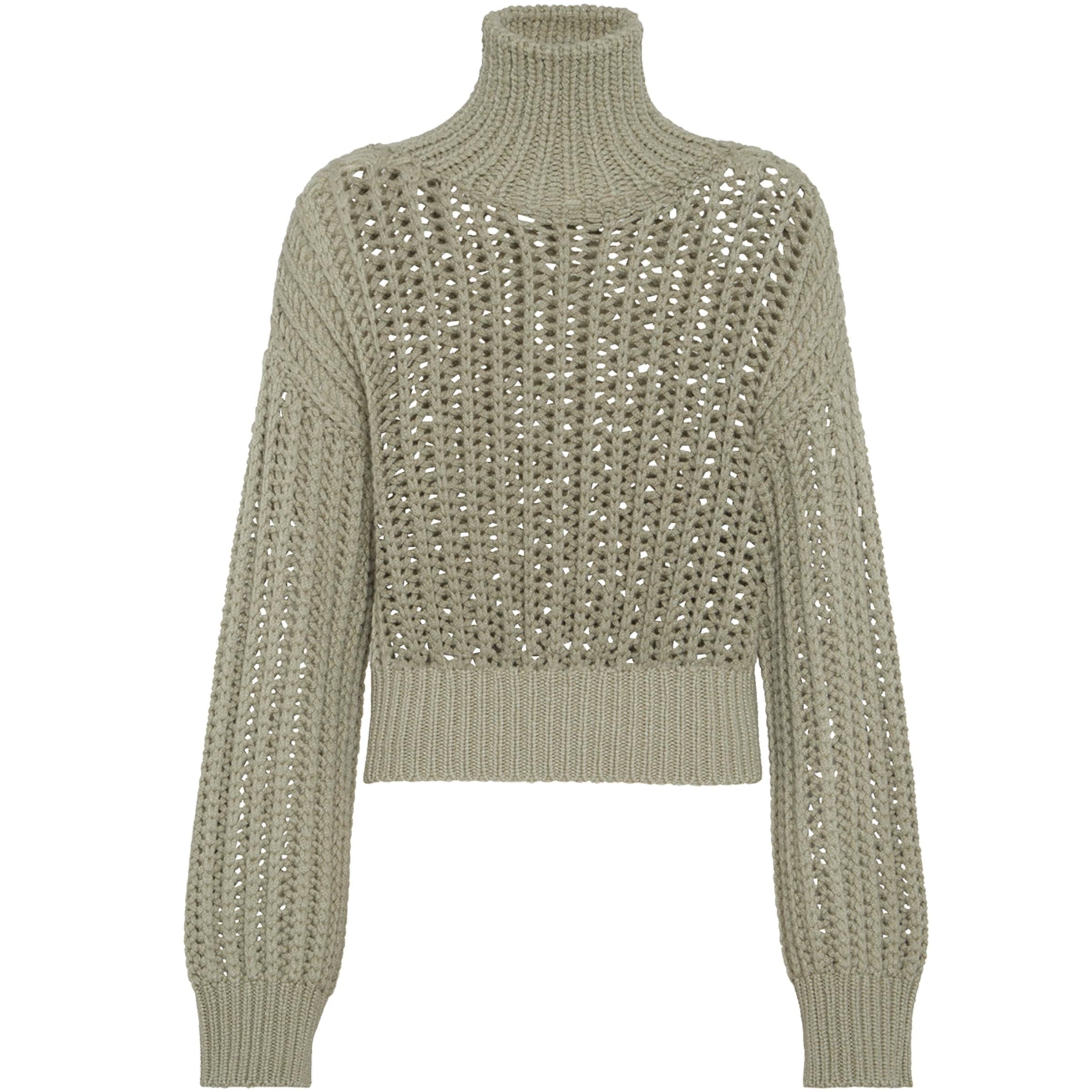 Green Cashmere Rollneck Sweater