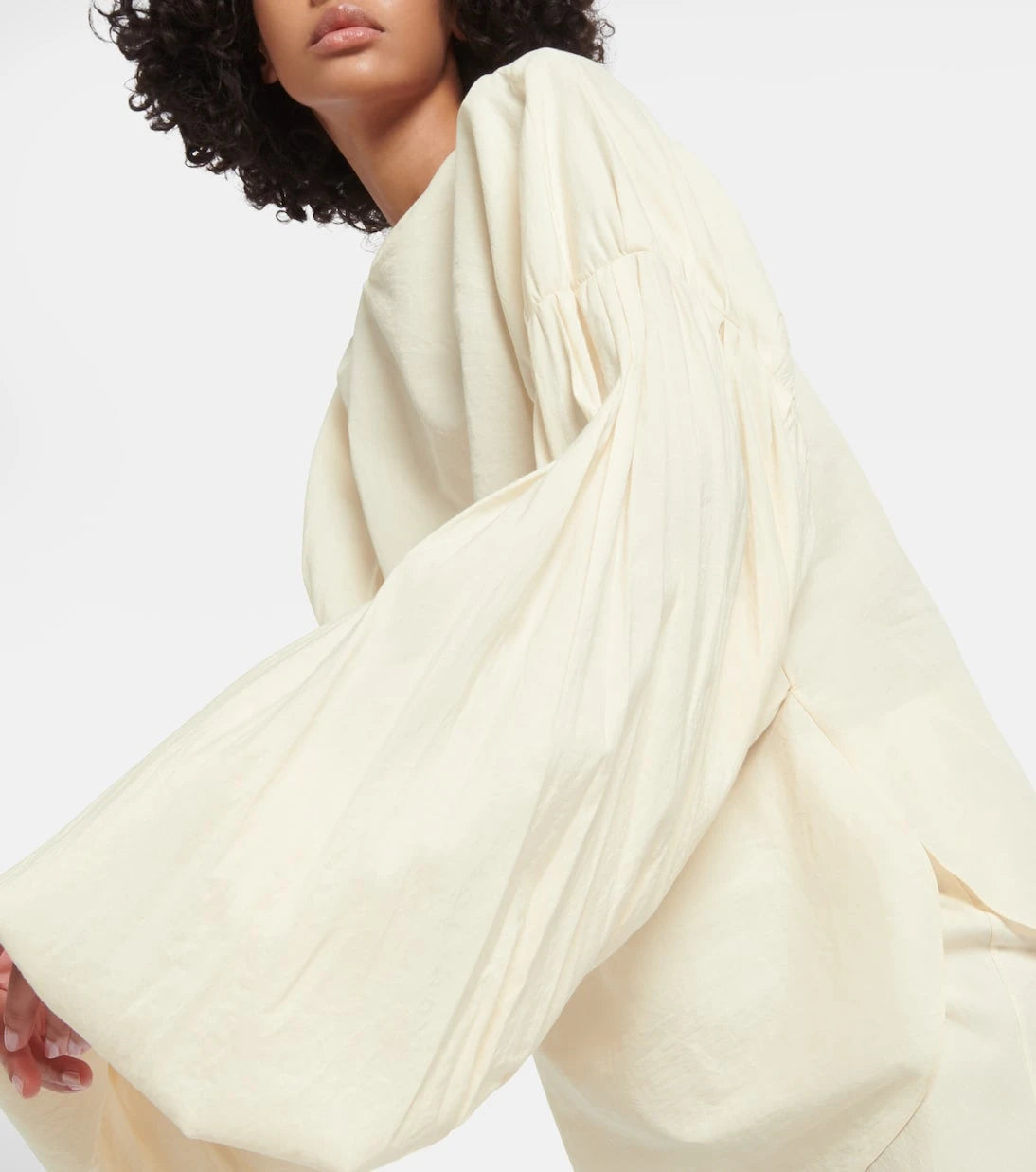 Khaite - Quico silk and cotton organza top