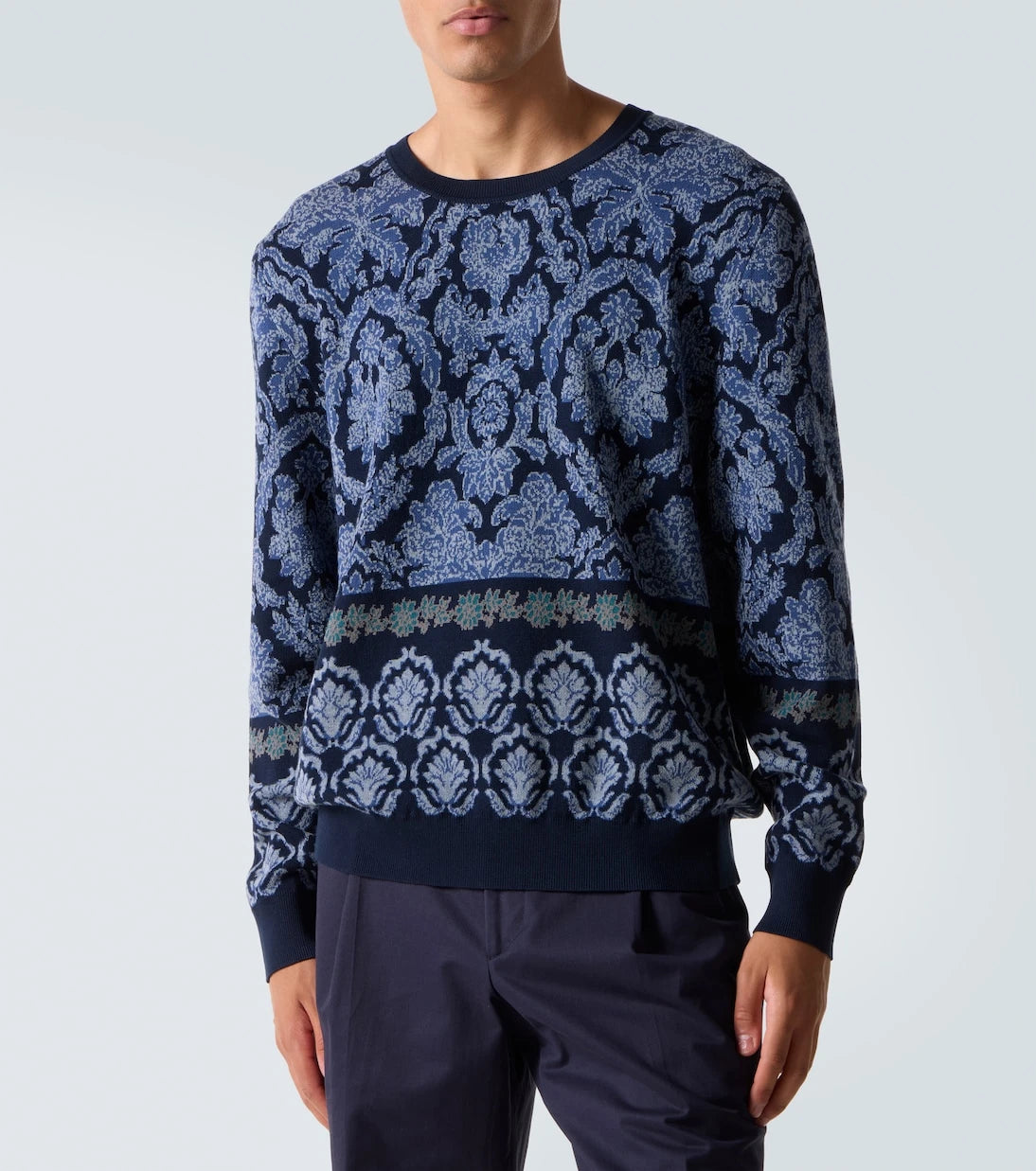 Etro - Intarsia cotton sweater