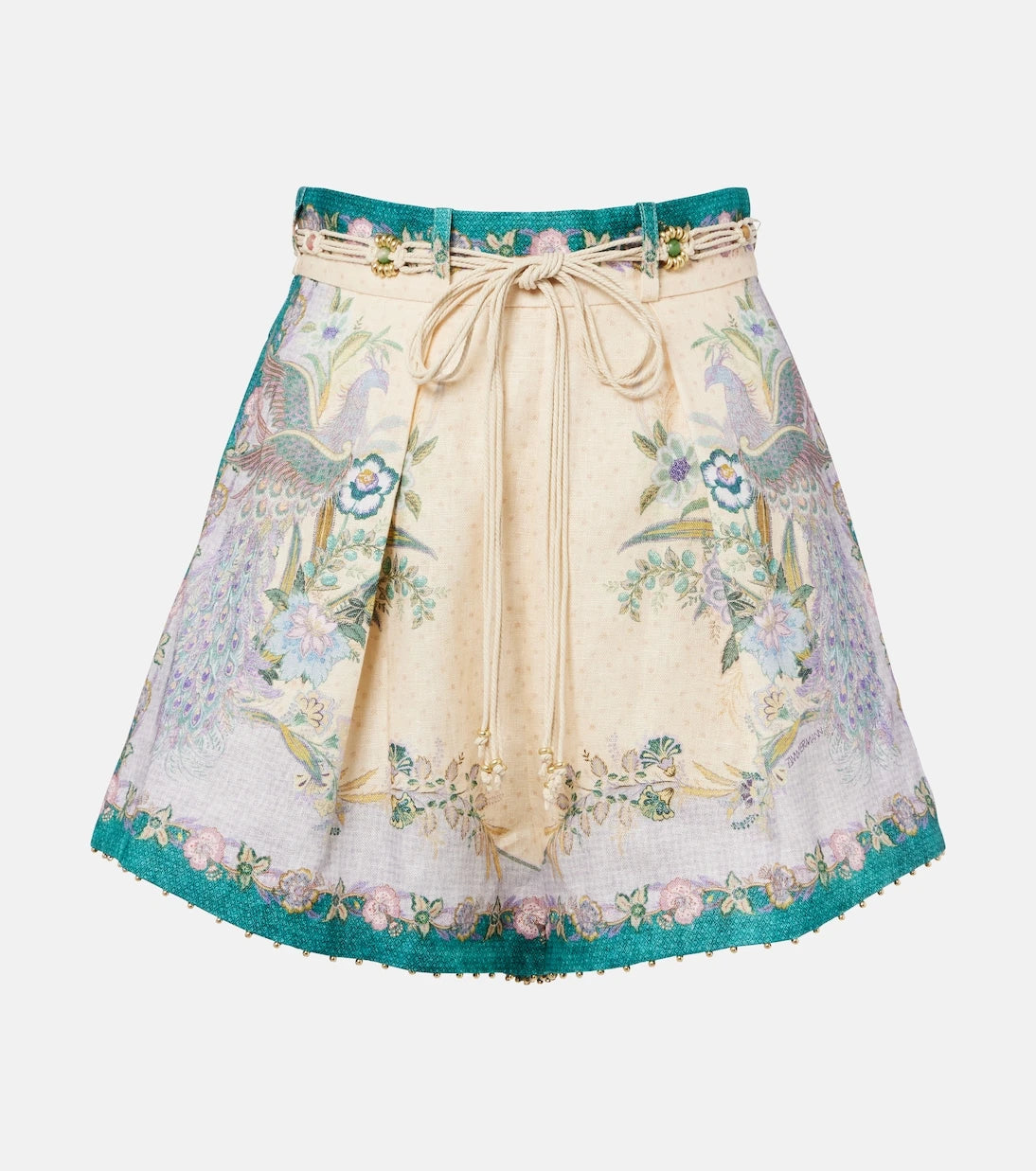 Zimmermann - Indra printed linen shorts
