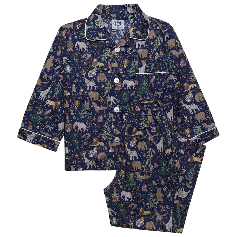 Cotton Festive Animals Pyjama Set (6-11 Years)