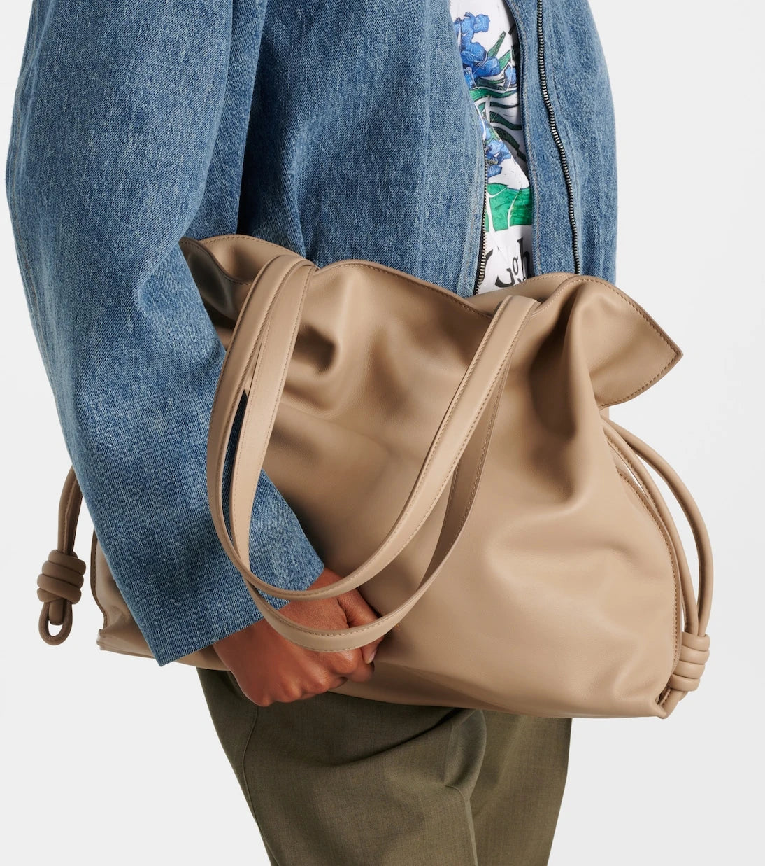 Loewe - Flamenco Large leather clutch