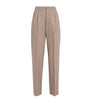 Max Mara Beige Relaxed Drawstring Trousers