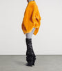 Gold Shearling Belted Wrap Coat