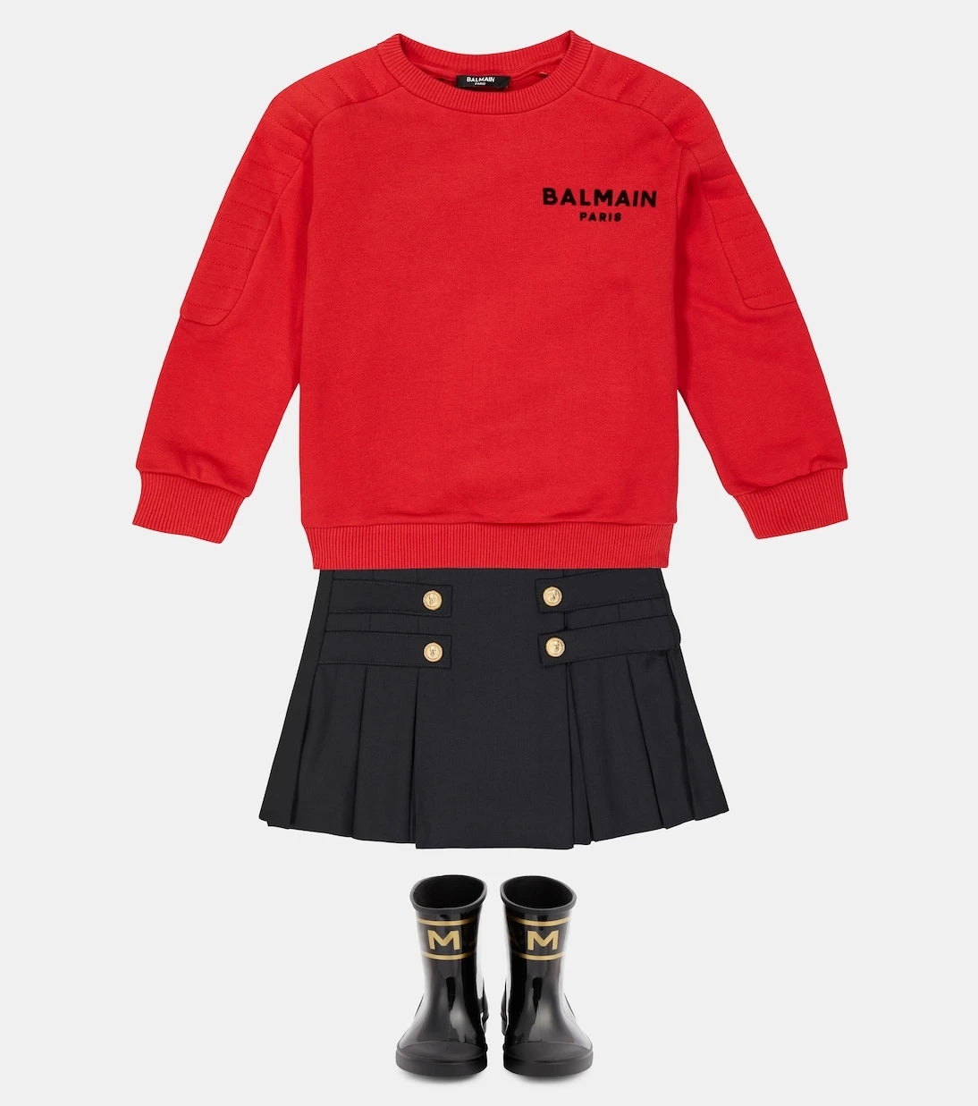 Balmain Kids - Logo cotton jersey sweatshirt