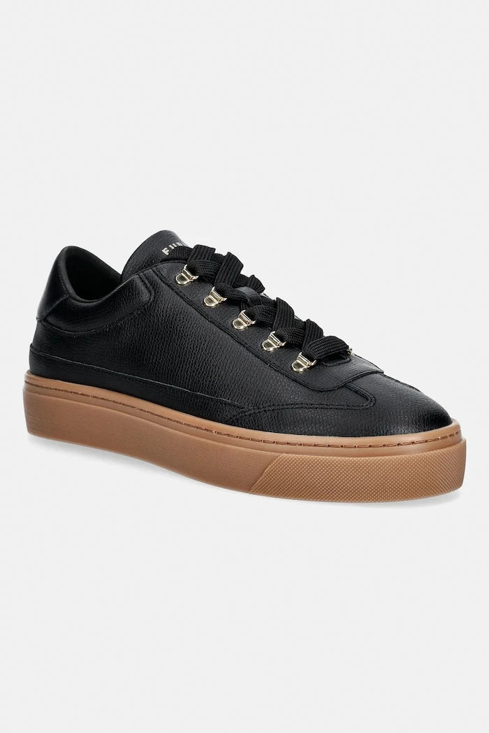 Кожени маратонки Furla Enjoy Lace-Up Sneaker