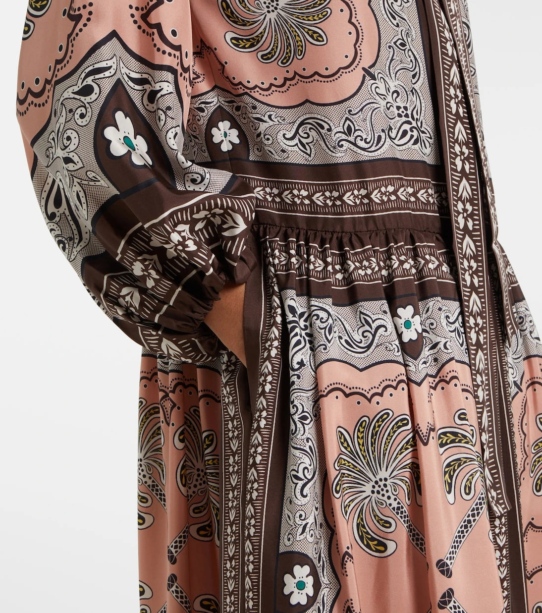 La DoubleJ - Athena printed silk maxi dress
