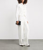 Victoria Beckham White Denim V-Neck Waistcoat