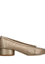 Maison Margiela Metallic Leather Tabi Ballerina Pumps 30