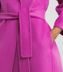 Max Mara Pink Virgin Wool Arona Wrap Coat