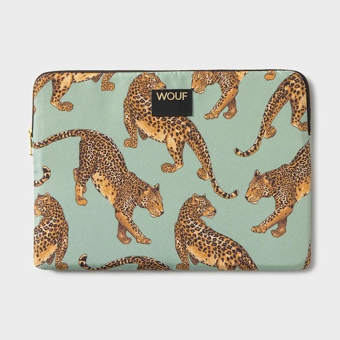 Калъф за лаптоп WOUF Emerald Leopard 13"/14"