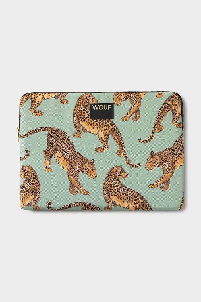 Калъф за лаптоп WOUF Emerald Leopard 13"/14"