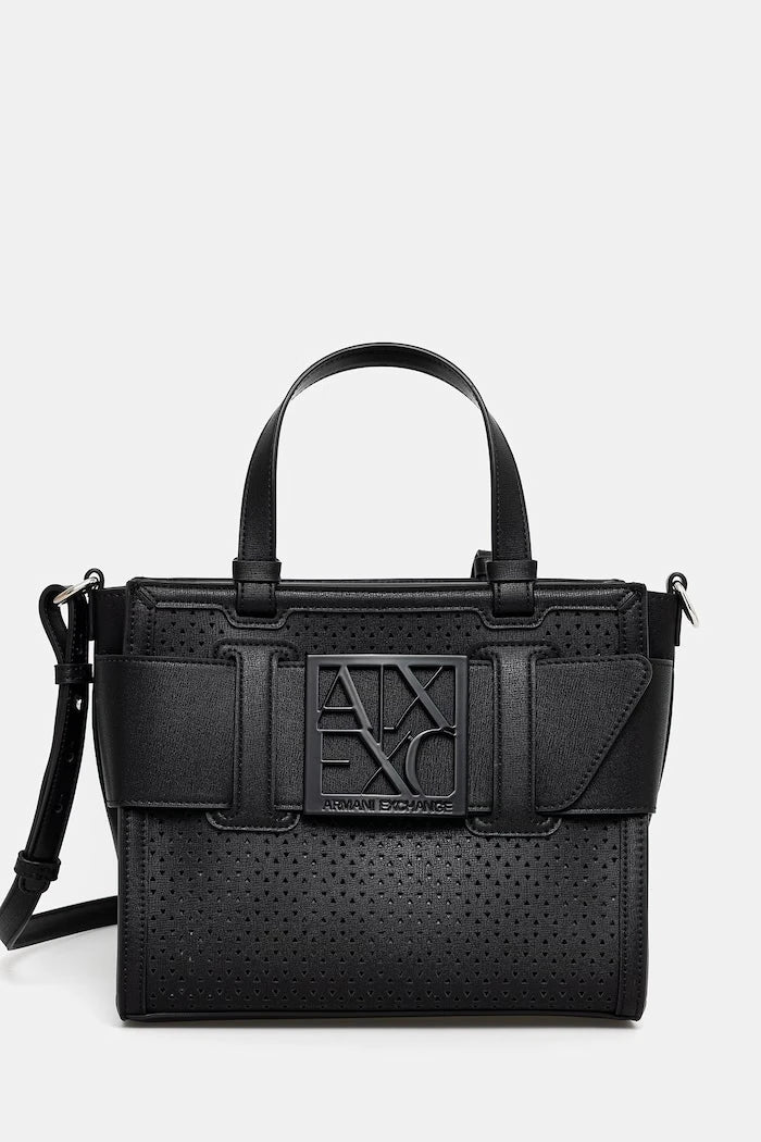 Armani Exchange kadın crossbody çanta, suni deriden