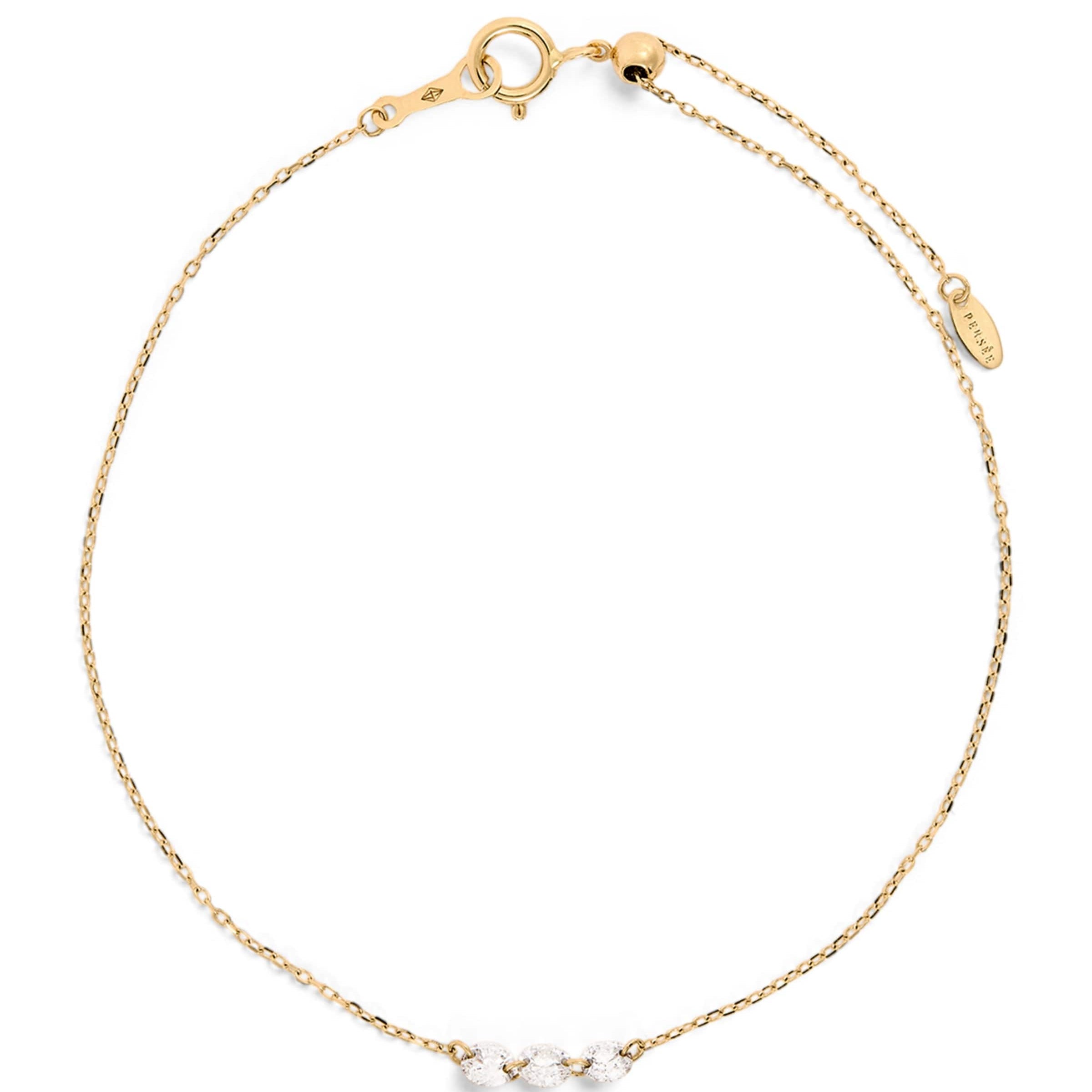 Persée Yellow Gold and Diamond Danaé Bracelet