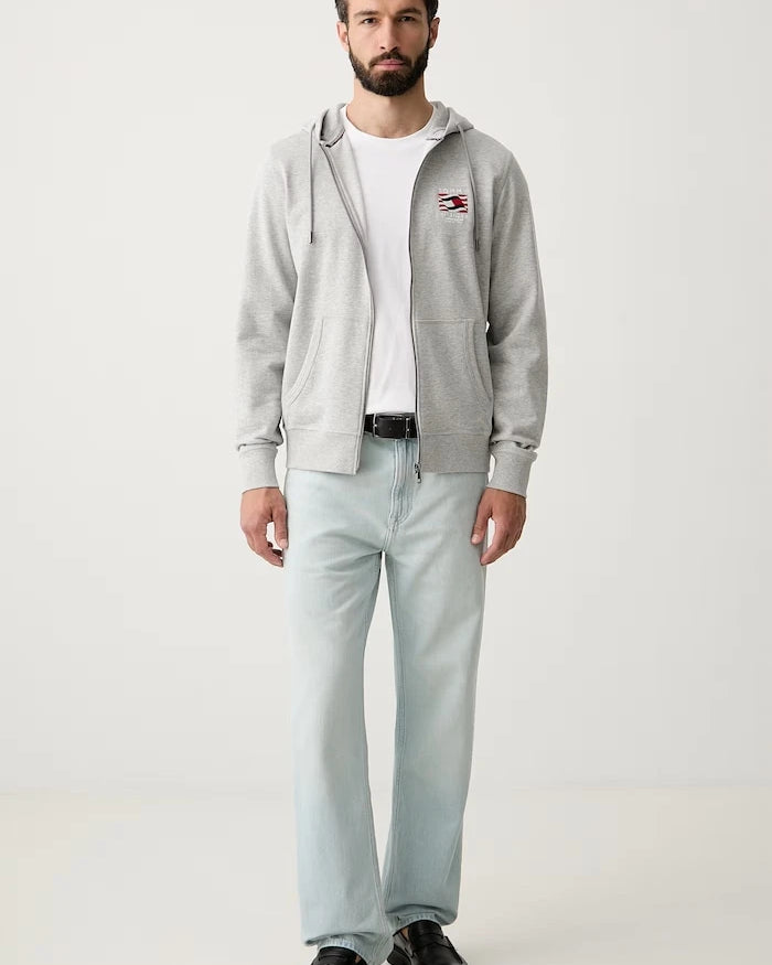 Tommy Hilfiger kapüşonlu erkek pamuklu sweatshirt