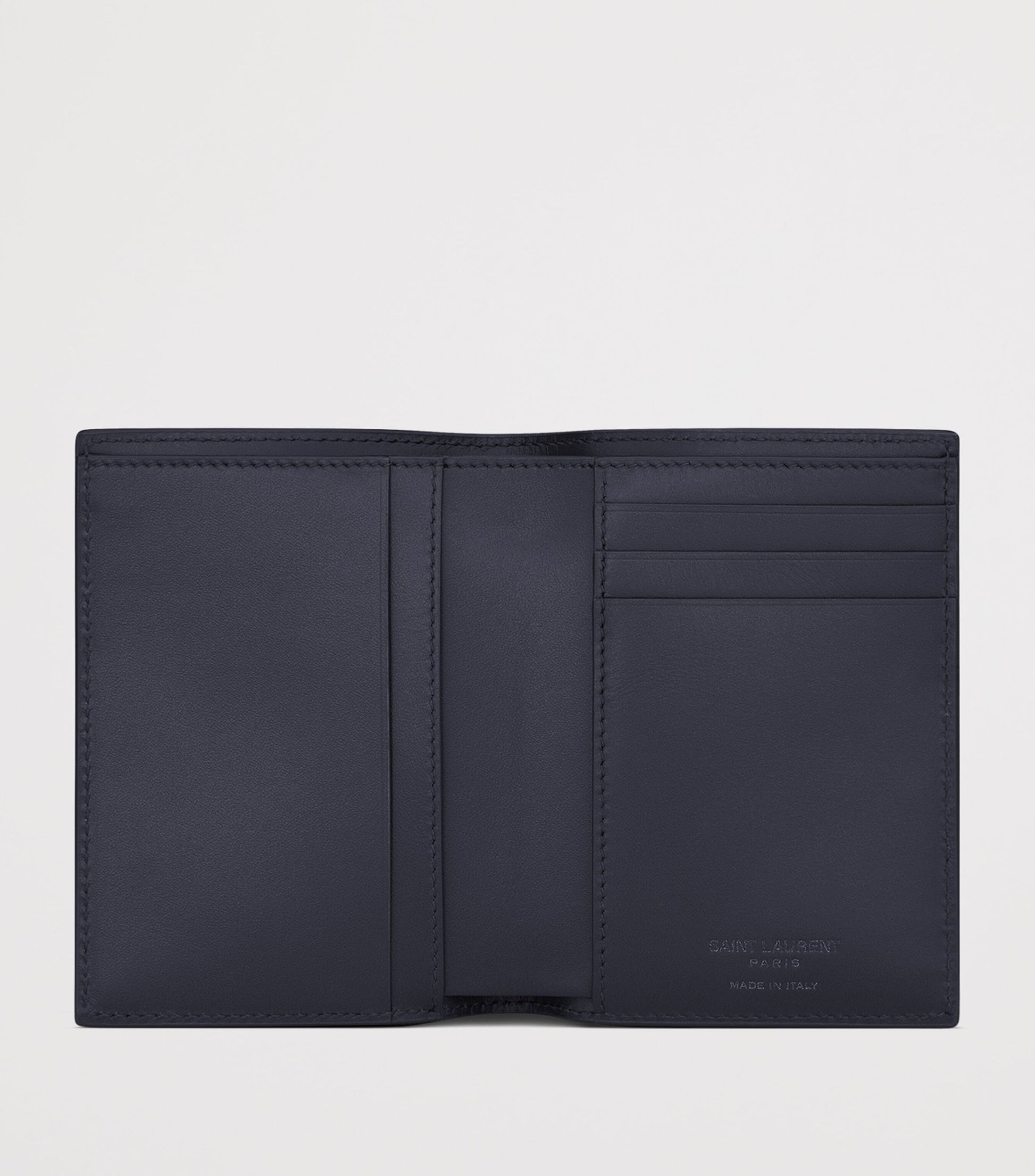 Saint Laurent Calfskin Logo Bifold Wallet