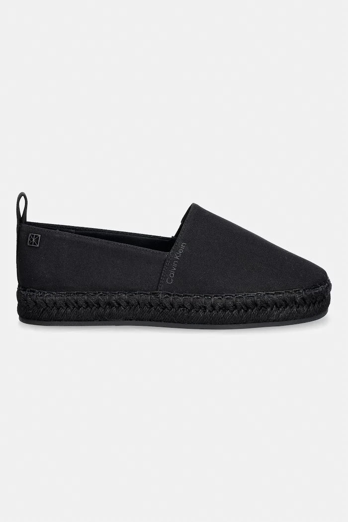 Calvin Klein Kadın Espadril OBLIQUE ESPADRILLE CANVAS