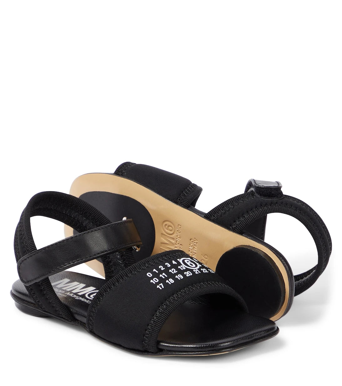 MM6 Maison Margiela Kids - Leather-trimmed sandals