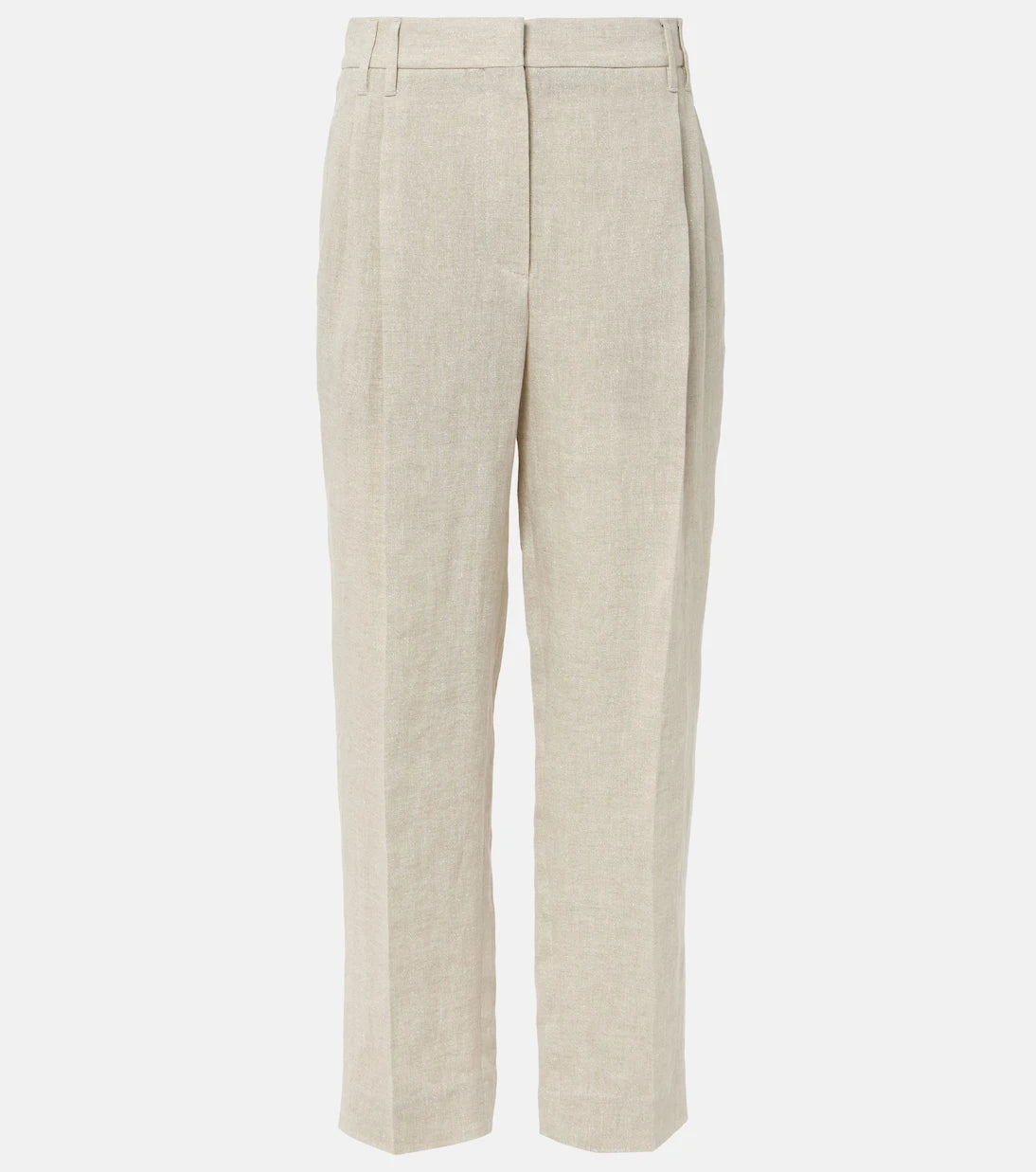 Brunello Cucinelli - Linen-blend straight pants