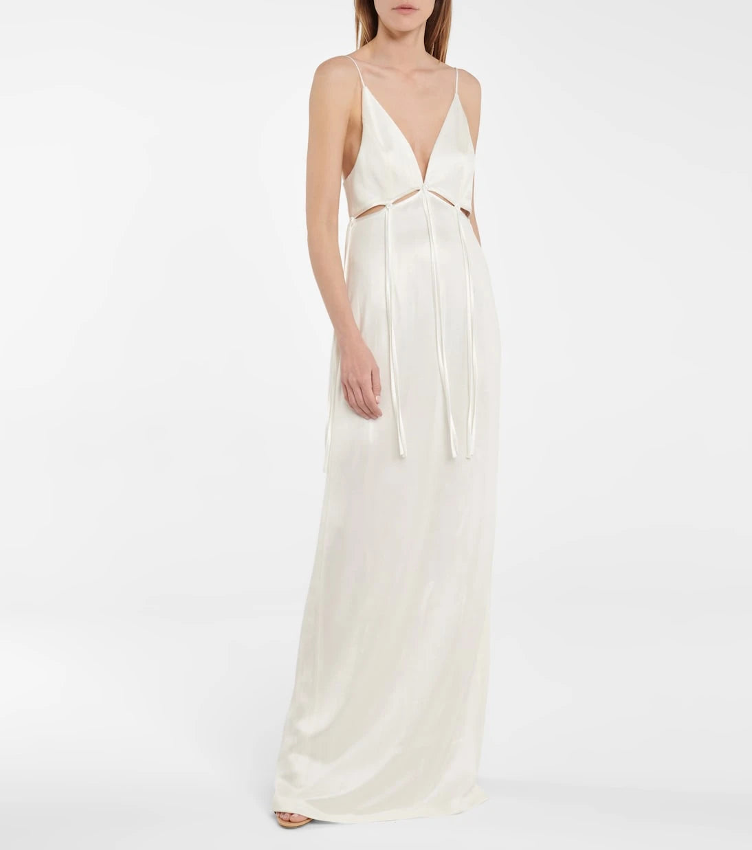 Galvan - Bridal Ellipse stretch-jersey gown