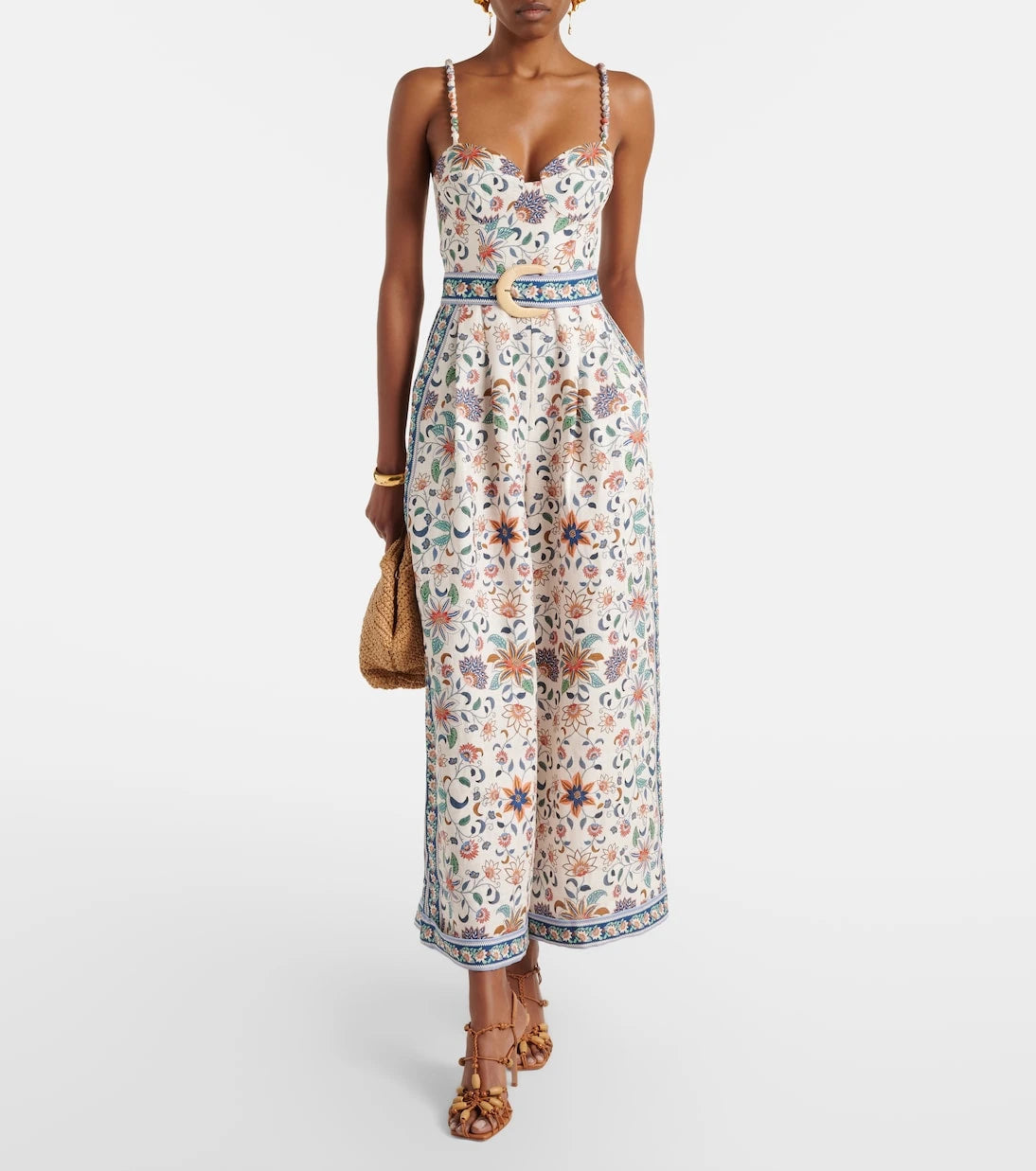 Farm Rio - Delhi floral linen jumpsuit