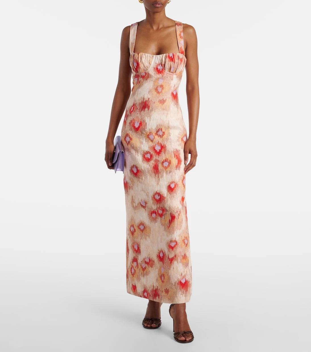 SIR - Bettina printed linen maxi dress