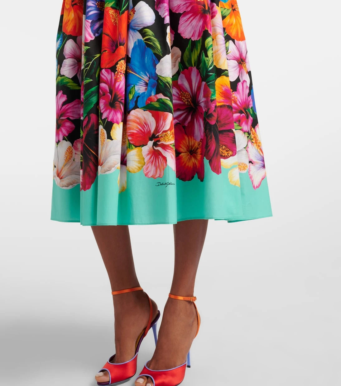 Dolce&Gabbana - Floral cotton midi dress