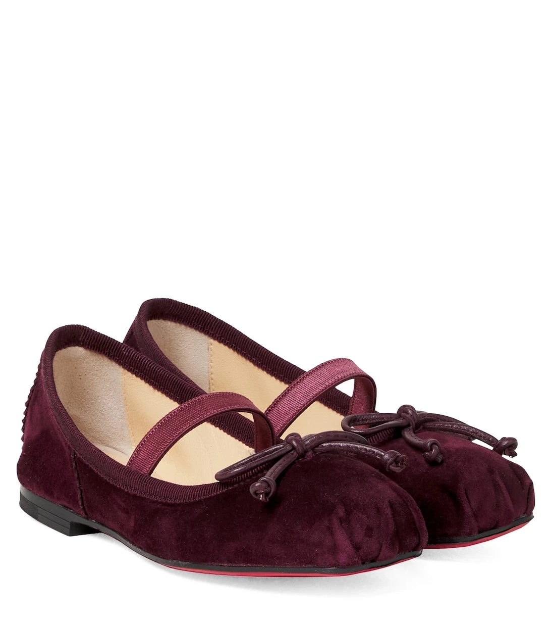 Christian Louboutin Kids - Baballet suede ballet flats