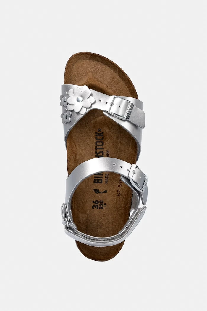 Birkenstock Çocuk Deri Sandalet Rio AS Kids Flowers