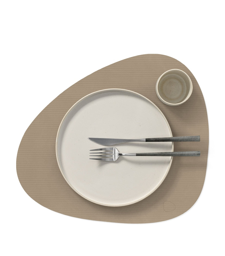 Large Curve Corduroy Placemat (Set of 4)