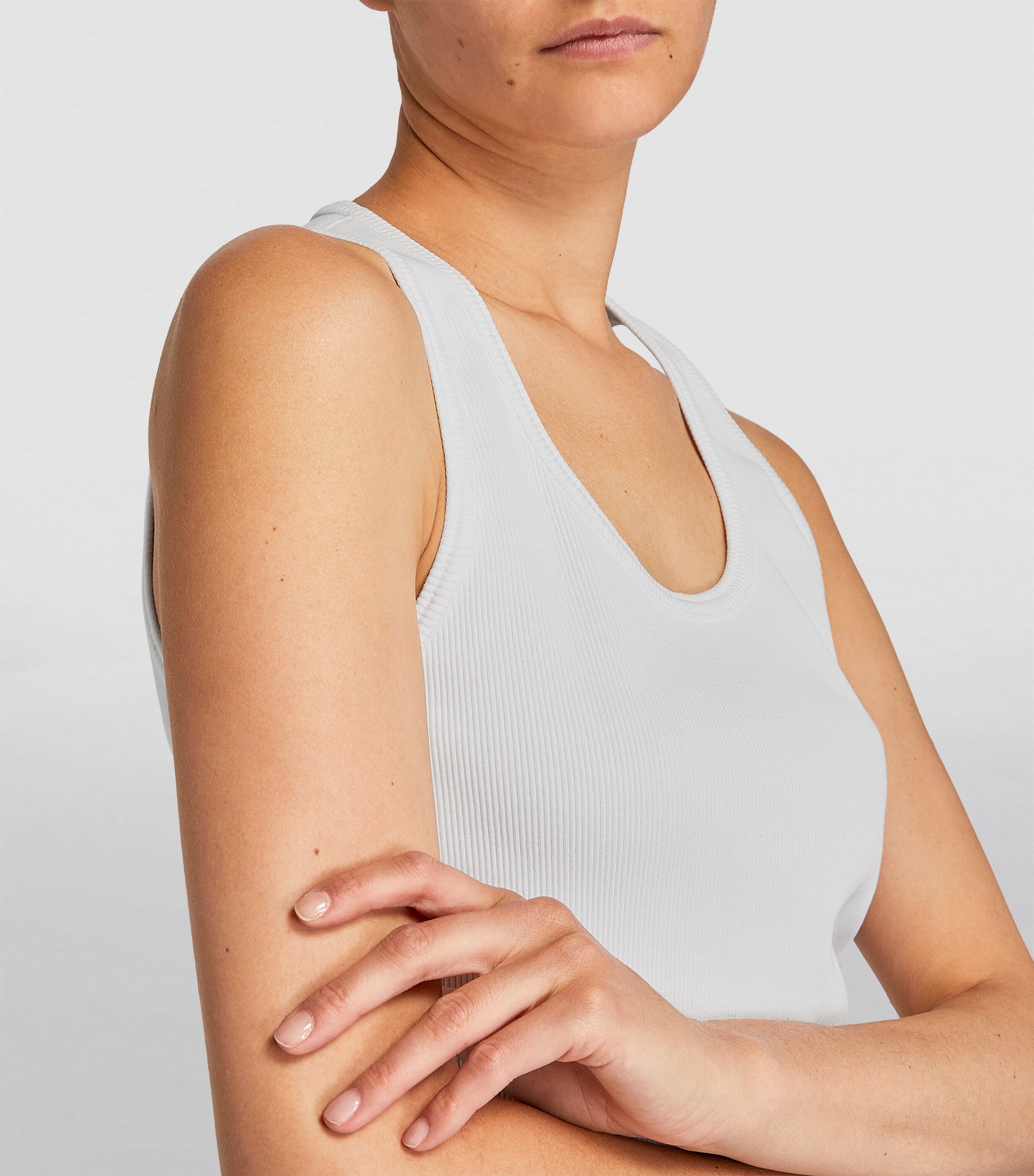 Bottega Veneta White Stretch-Cotton Tank Top