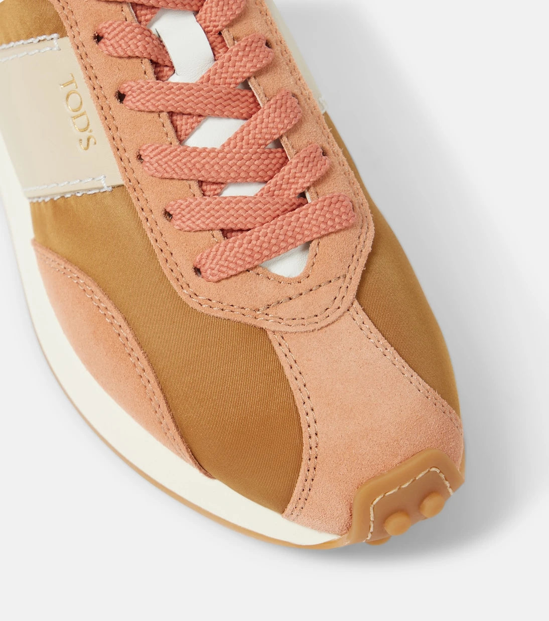 Tod's - T Vintage suede and technical sneakers