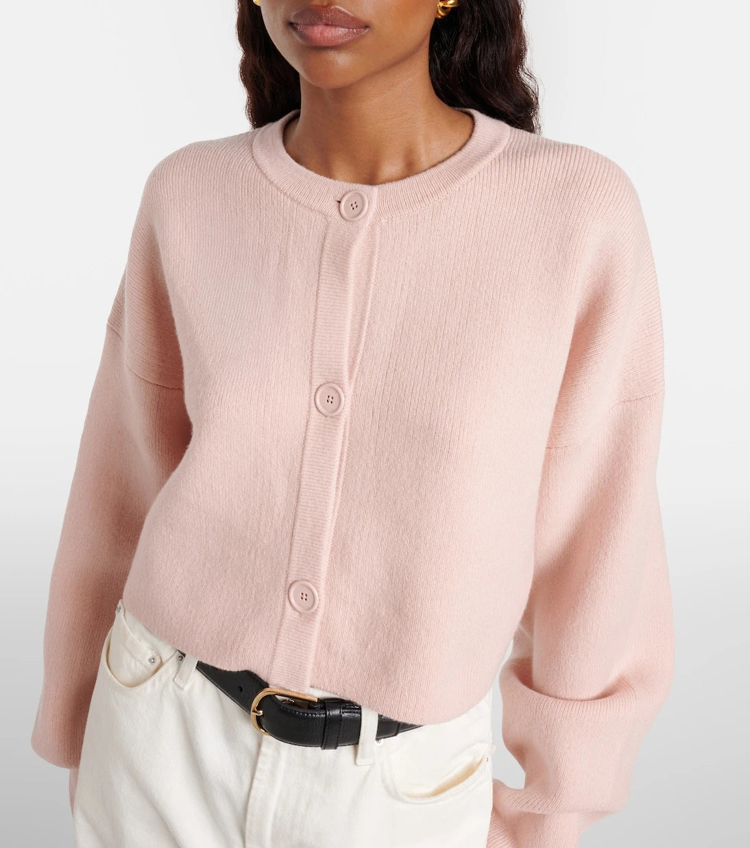 Toteme - Cropped wool-blend cardigan
