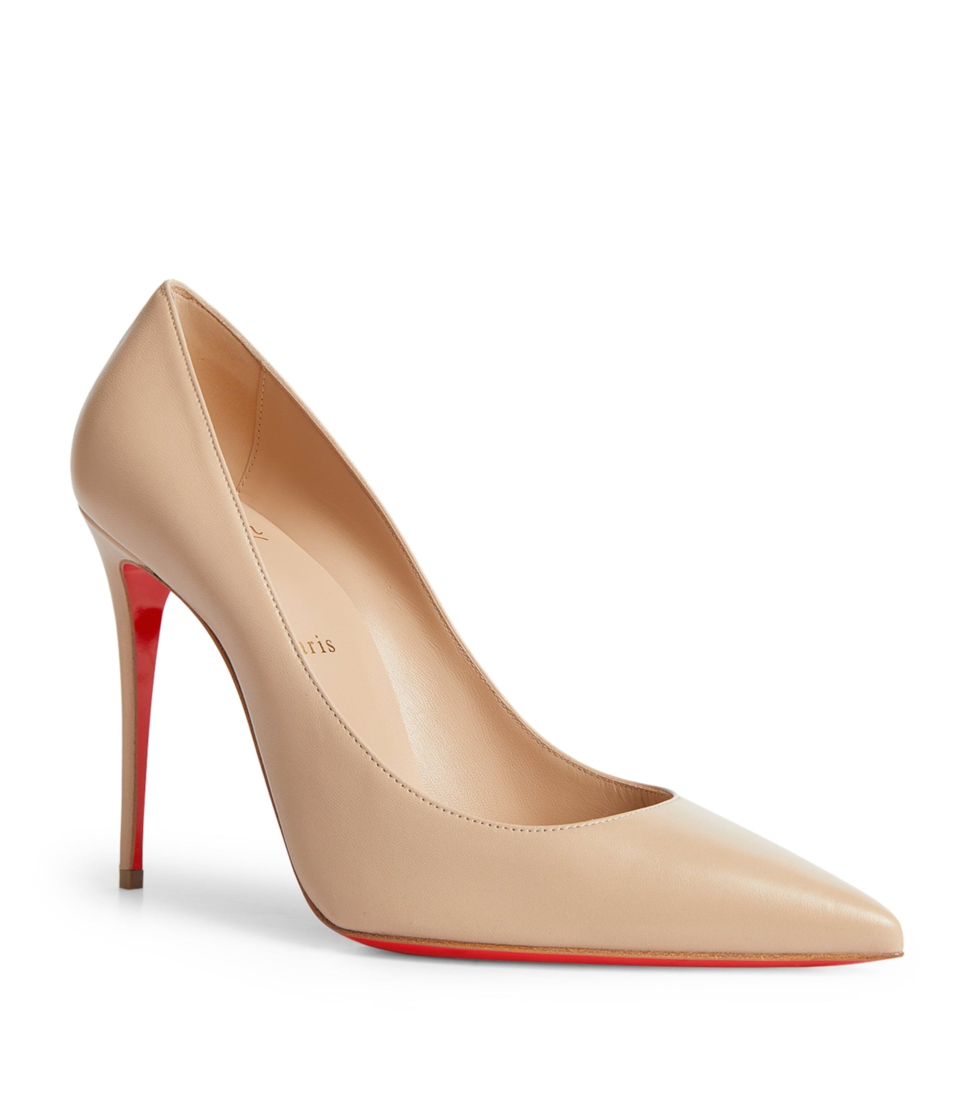 Christian Louboutin Nude Kate Leather Pumps 100