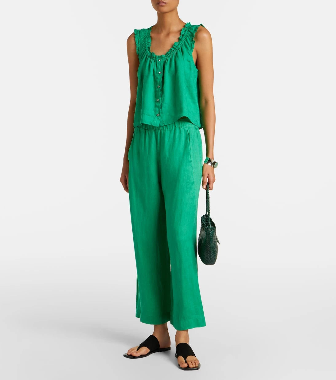 Velvet - Lola linen wide-leg pants