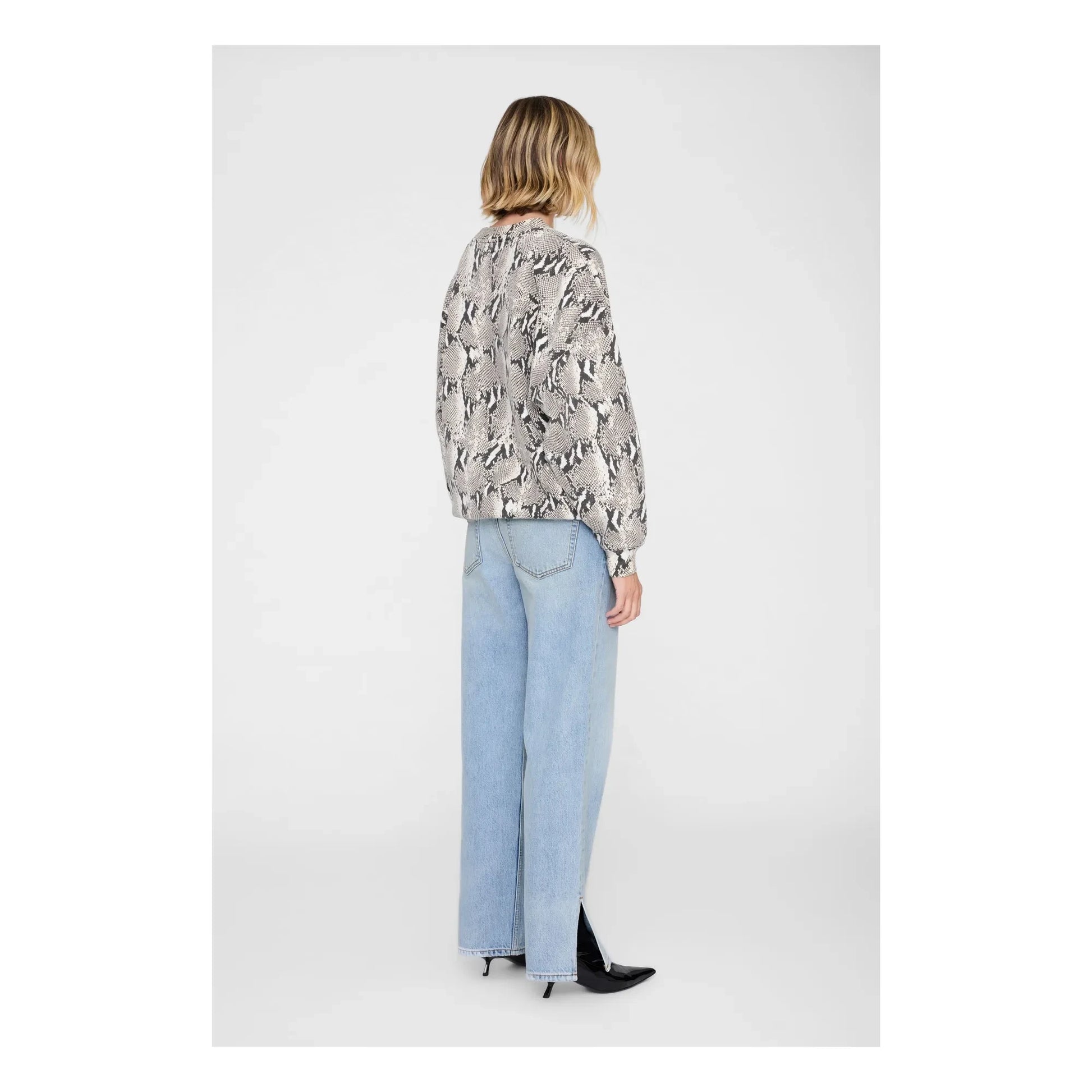 Anine Bing - Miles Python sweatshirt | Grey
