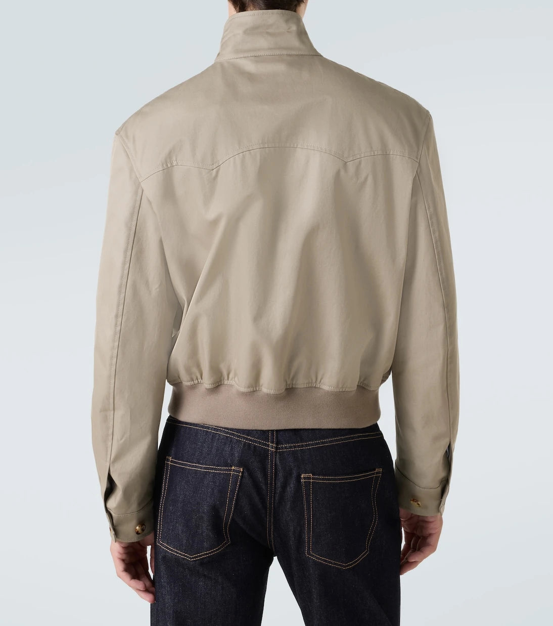McQueen - Logo cotton gabardine jacket