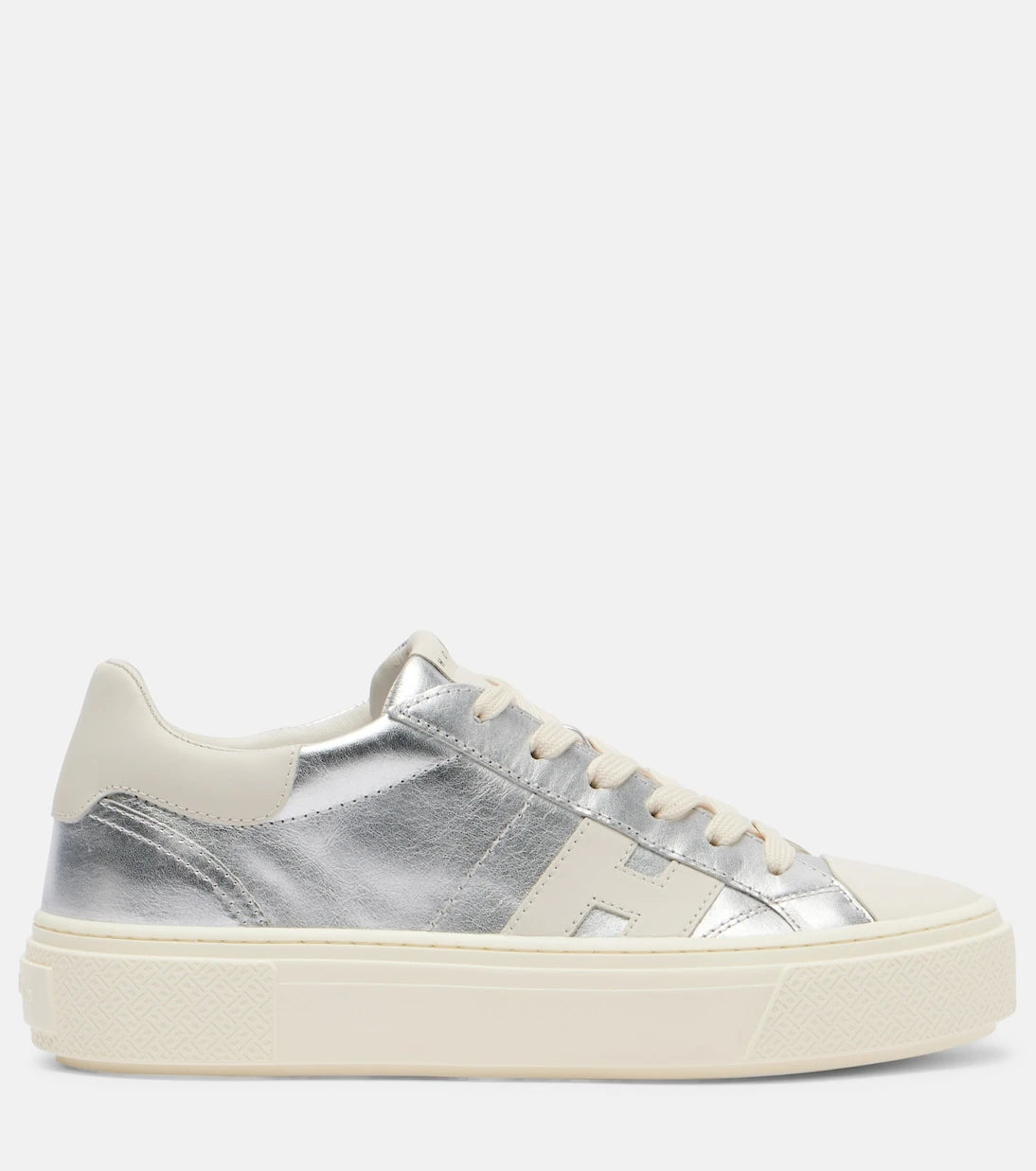 Hogan - Crosswind metallic leather sneakers