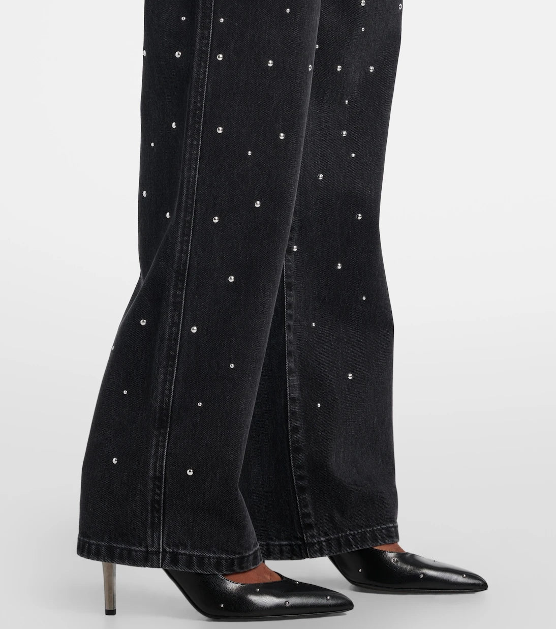Marant Etoile - Embellished straight jeans