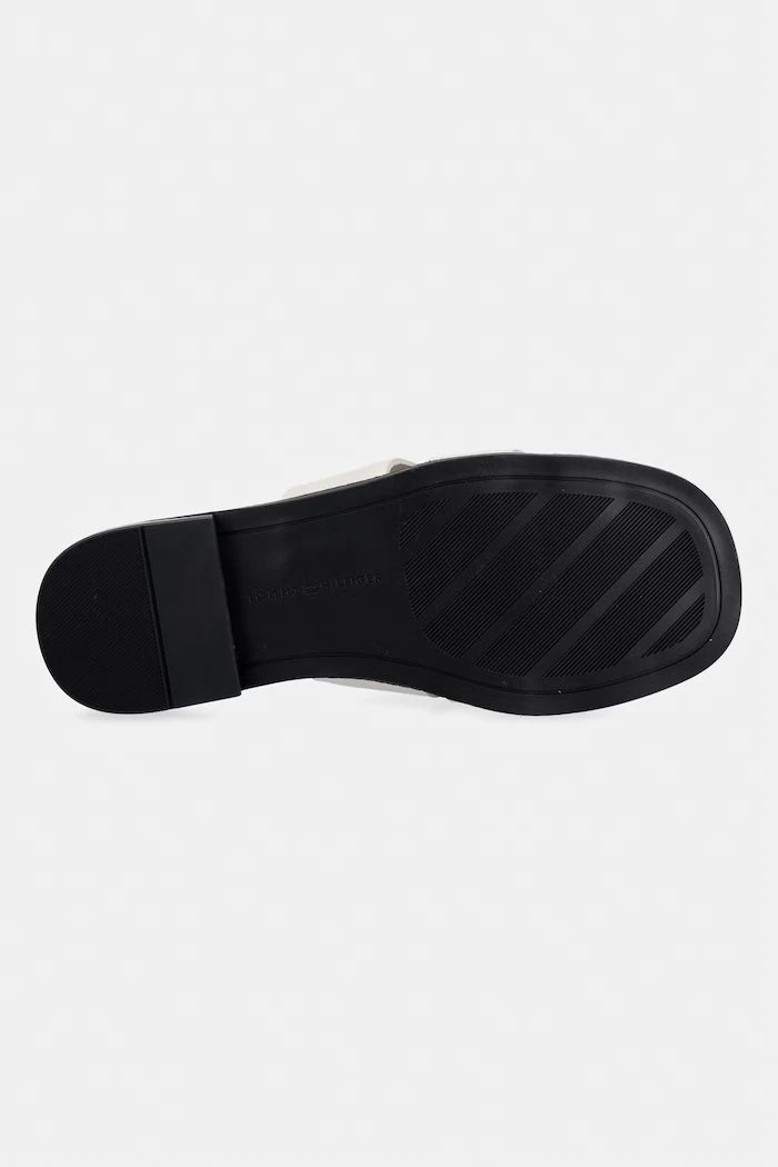 Tommy Hilfiger чехли дамски от кожа COIN LEATHER SANDAL