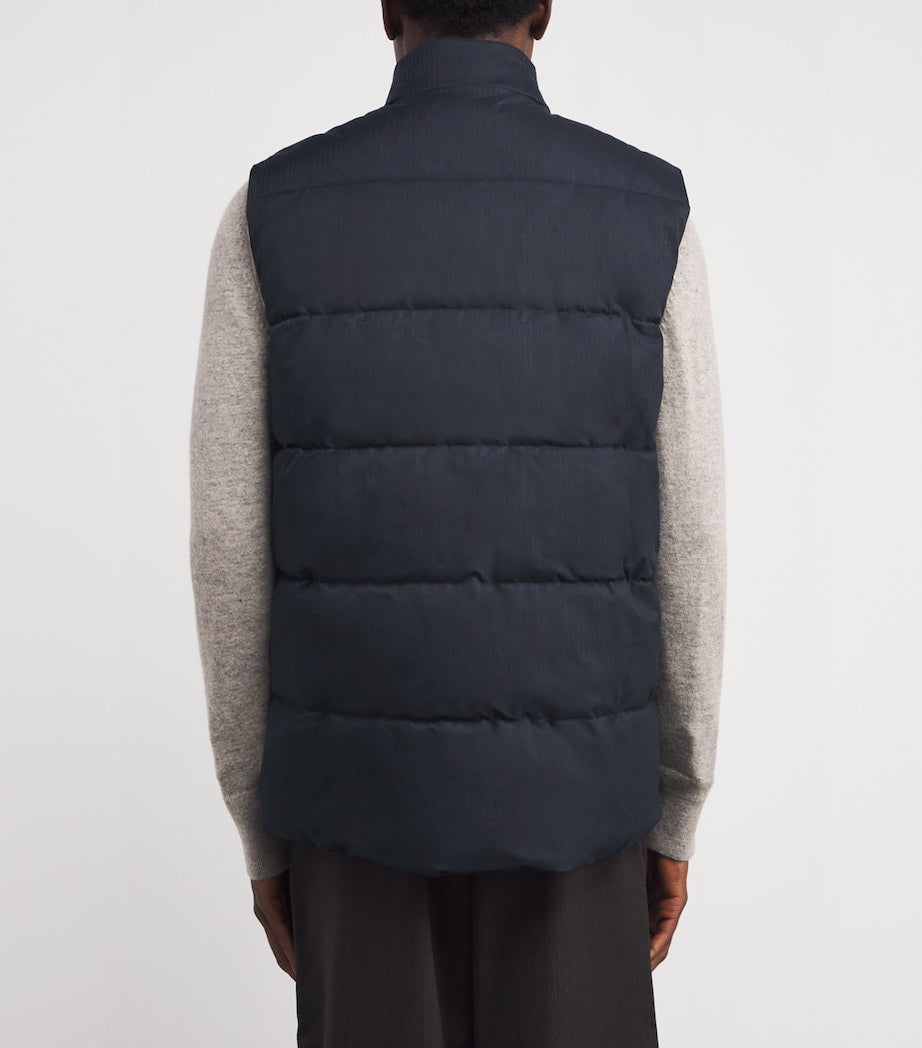 Navy Brampton Puffer Gilet