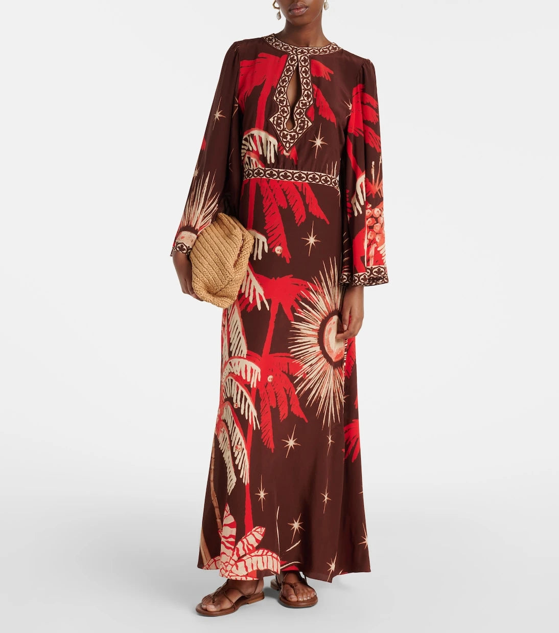 Johanna Ortiz - Printed silk maxi dress