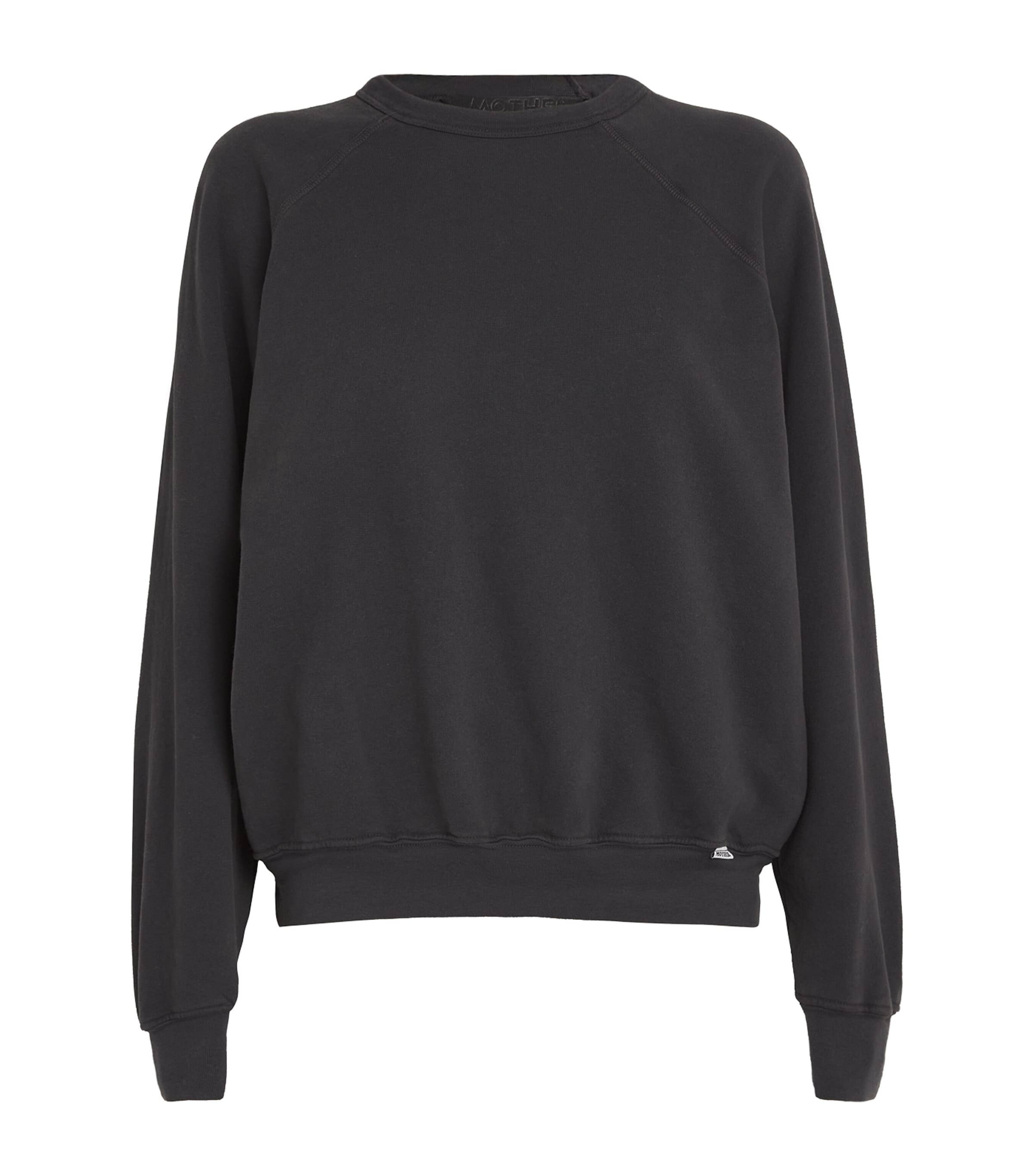 MOTHER Black Cotton The Biggie Concert Sweatshirt