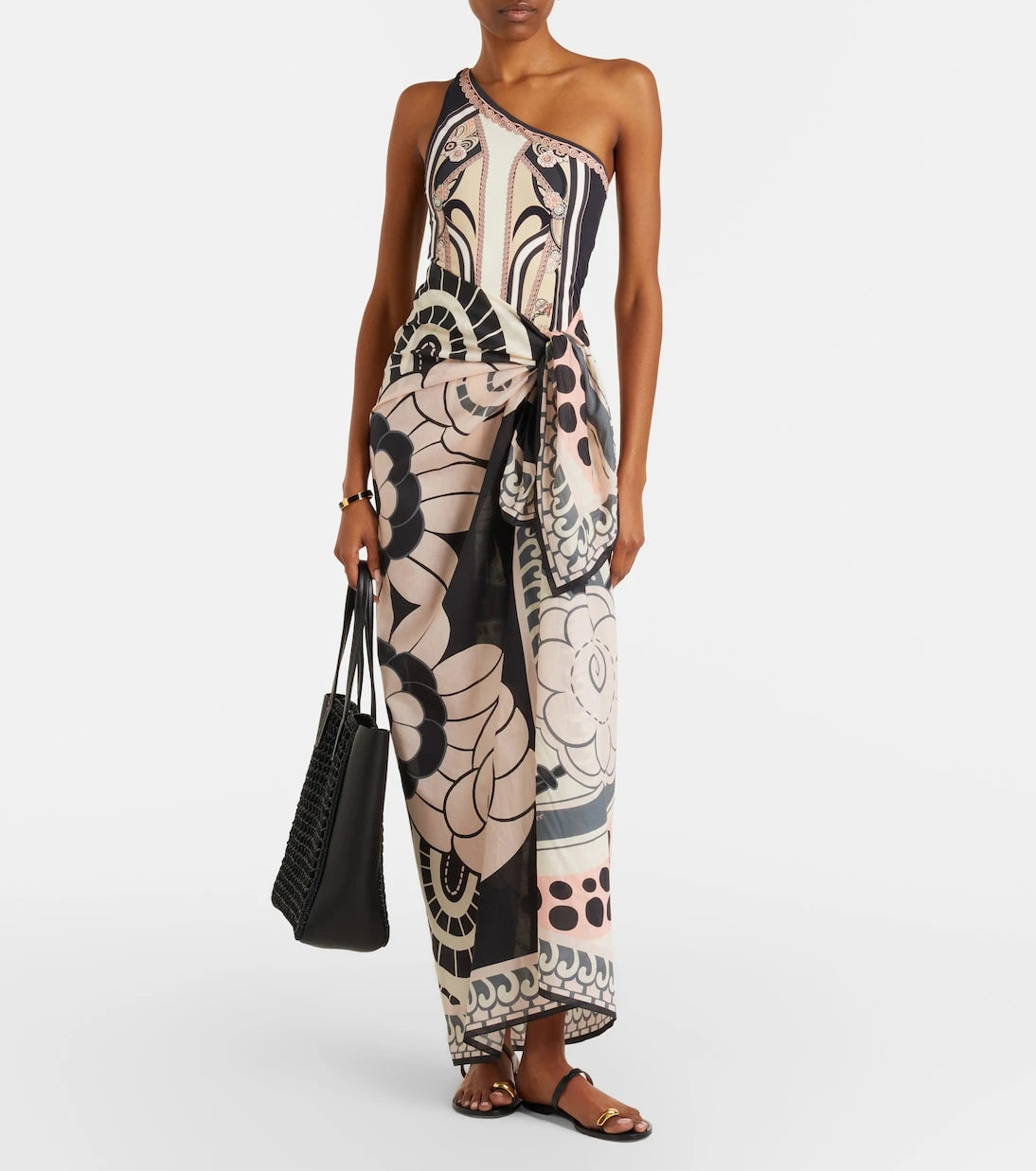 La DoubleJ - Printed cotton beach cover-up
