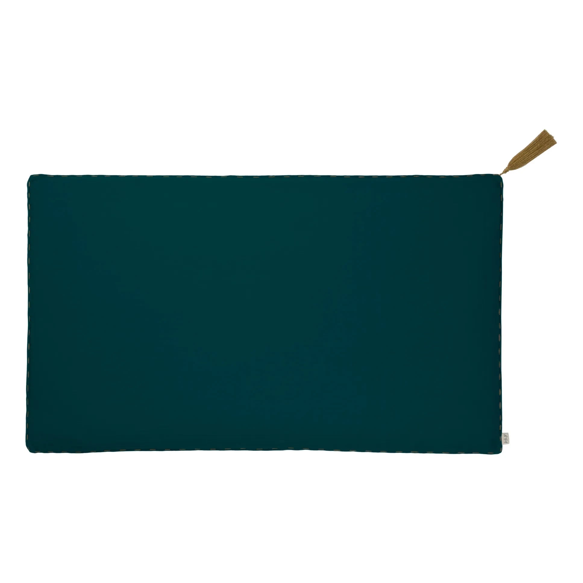 Numero 74 - Organic Cotton Rectangular Cushion | Teal Blue