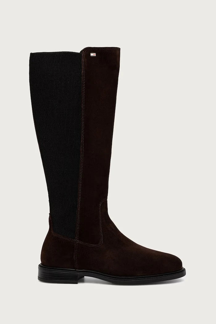Diz Altı Kadın Süet Çizme ENAMEL FLAG SUEDE HIGH CHELSEA