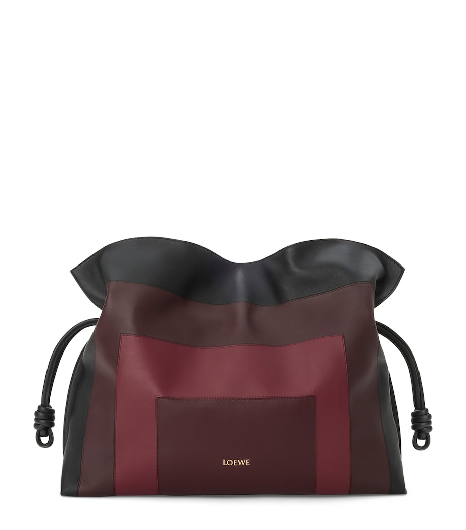 LOEWE Black x Albers Leather Flamenco Purse