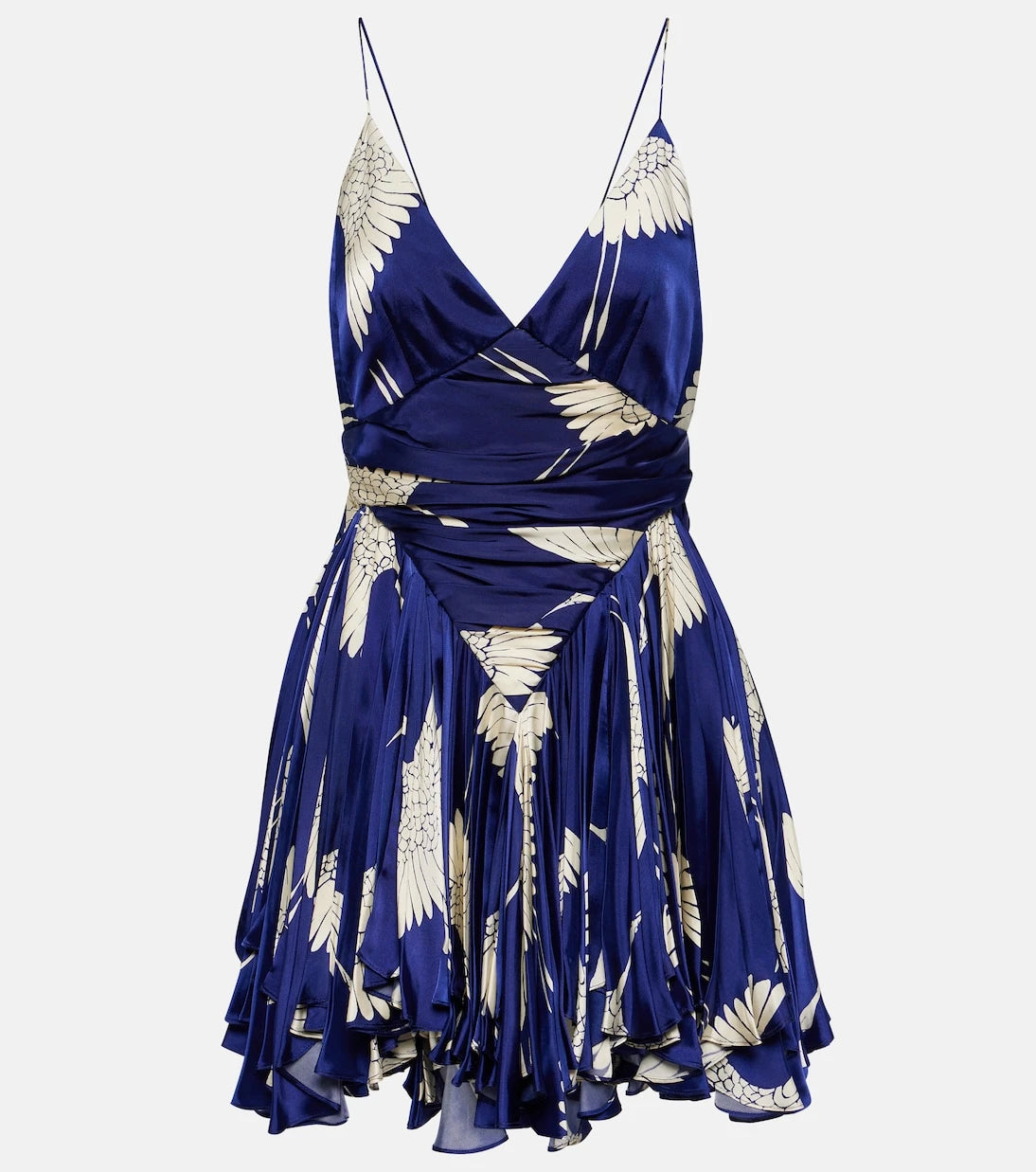 Khaite - Margot printed satin minidress