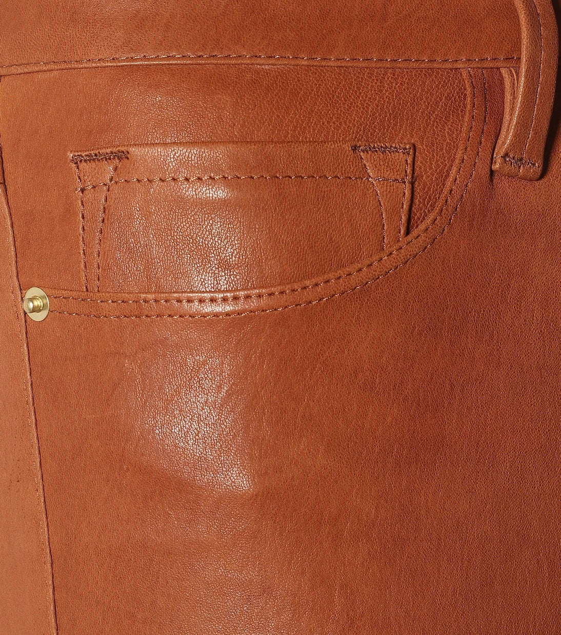 Frame - Le Crop Mini Boot leather jeans